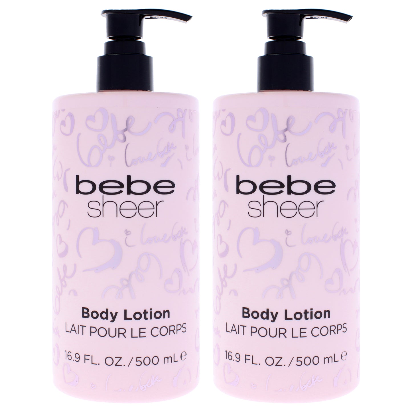 Bebe Sheer by Bebe for Women - 16.9 oz Body Lotion - Pack of 2