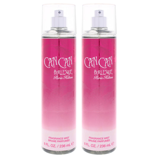 Can Can Burlesque by Paris Hilton for Women - 8 oz Body Mist - Pack of 2