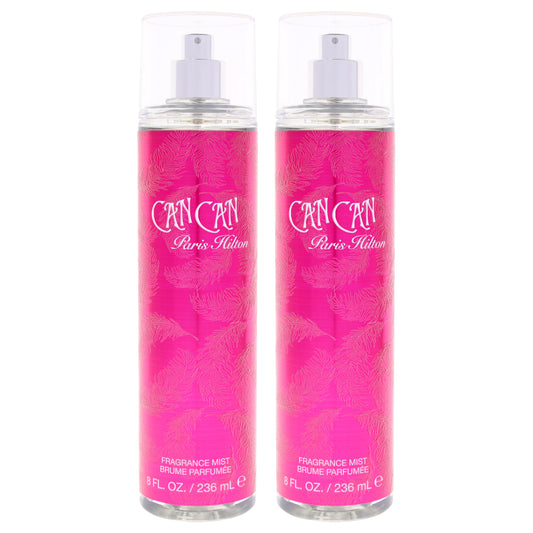 Can Can by Paris Hilton for Women - 8 oz Fragrance Mist - Pack of 2