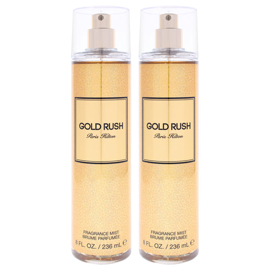 Gold Rush by Paris Hilton for Women - 8 oz Body Mist - Pack of 2