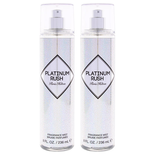 Platinum Rush by Paris Hilton for Women - 8 oz Fragrance Mist - Pack of 2