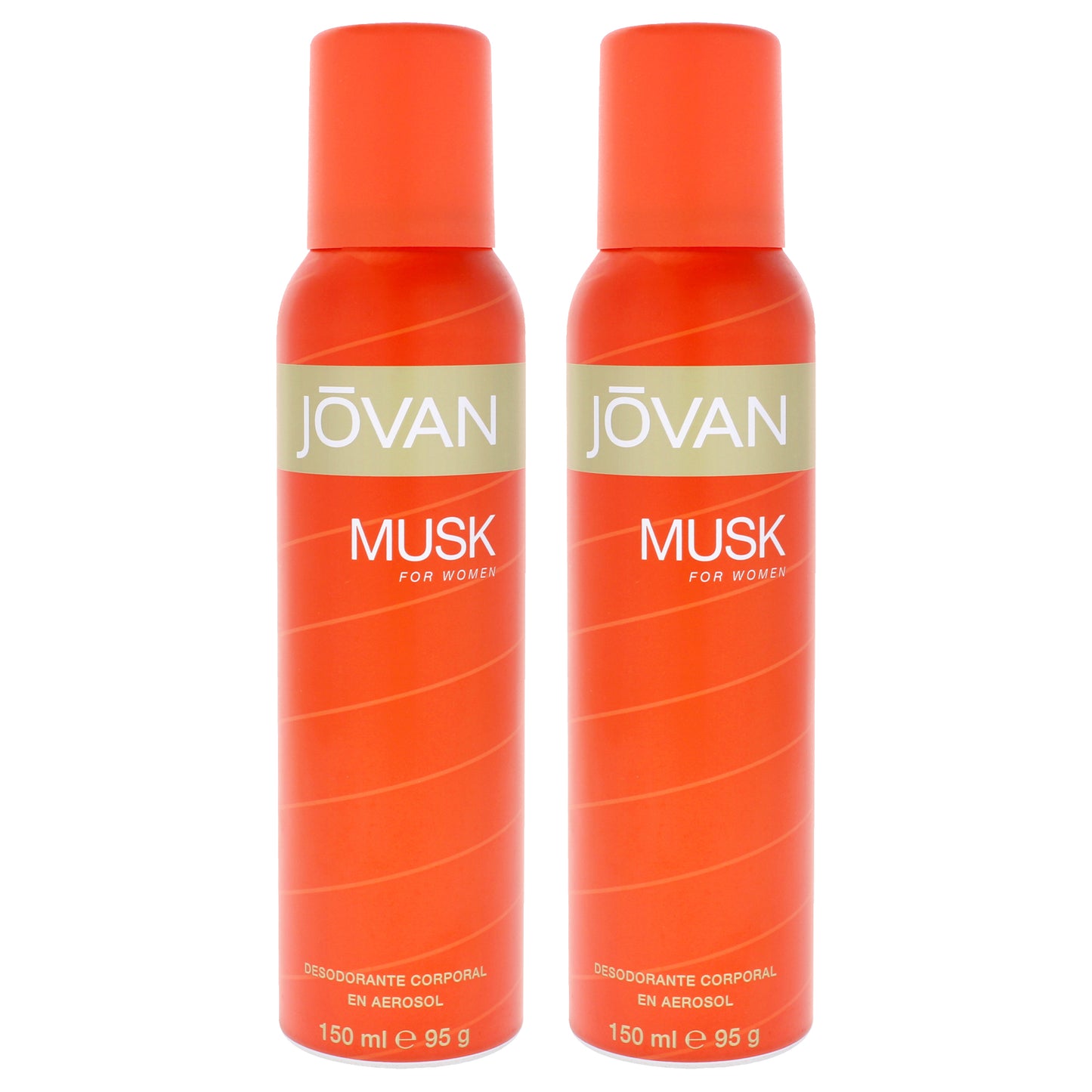 Jovan Musk by Jovan for Women - 5 oz Deodorant Spray - Pack of 2