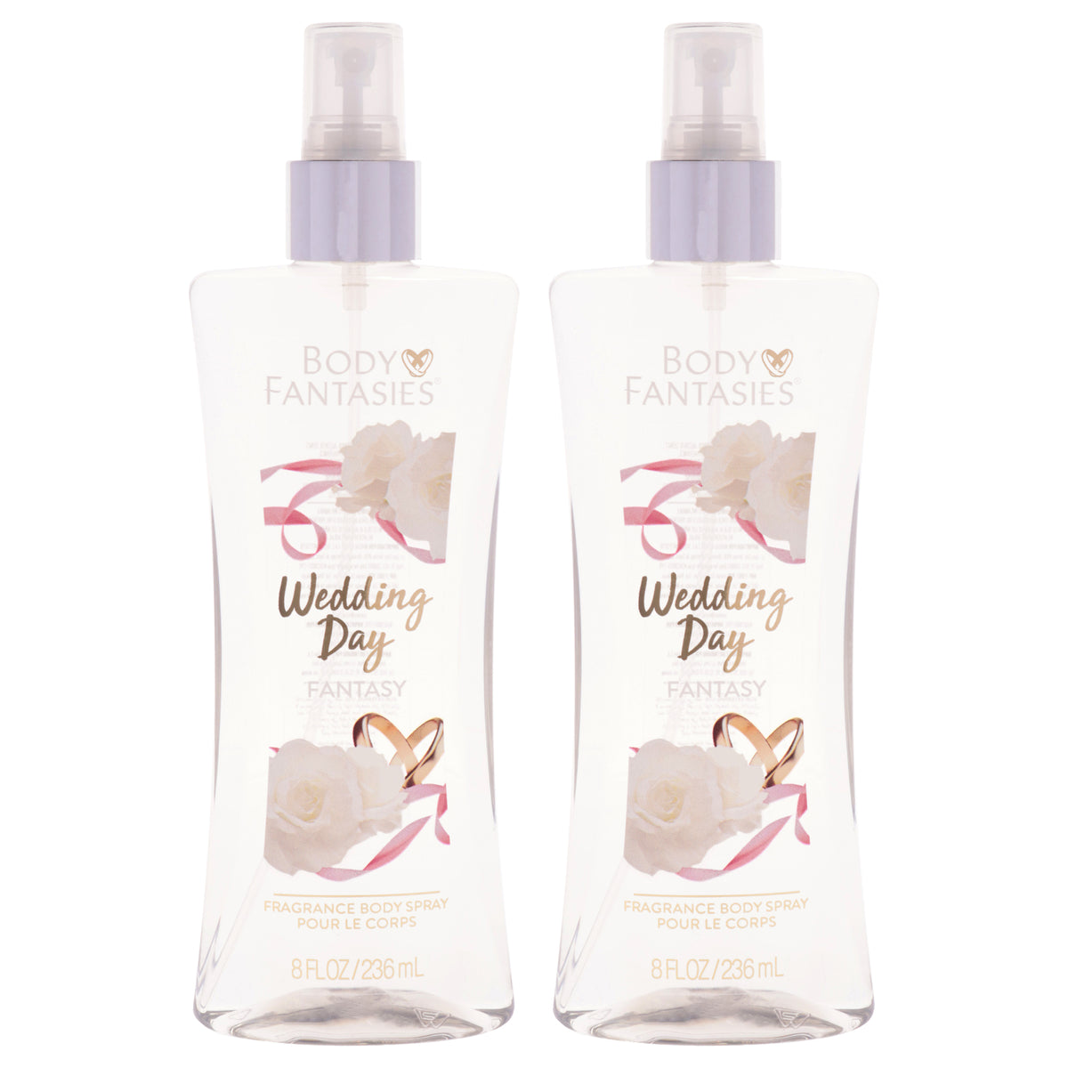 Signature Wedding Day Fragrance Body Spray by Body Fantasies for Women - 8 oz Body Spray - Pack of 2
