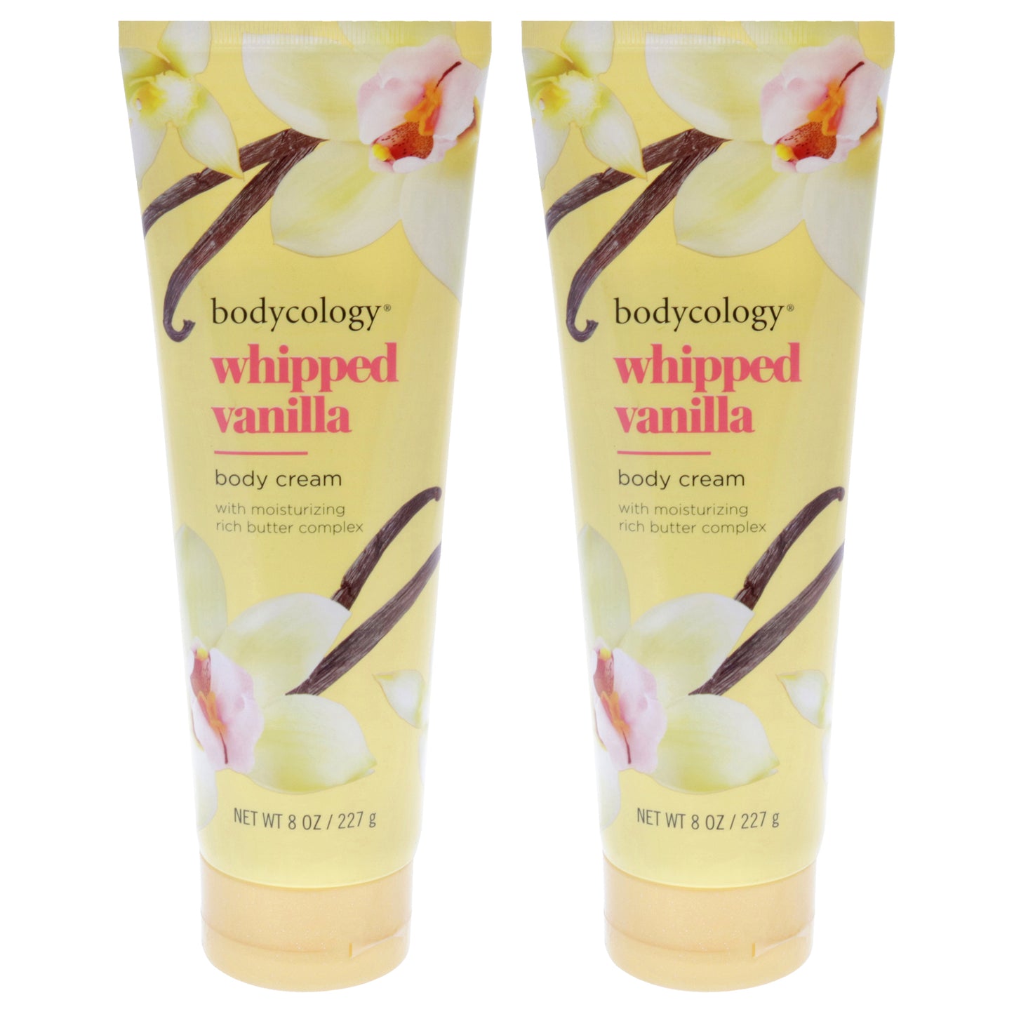 Body Cream - Whipped Vanilla by Bodycology for Women - 8 oz Body Cream - Pack of 2