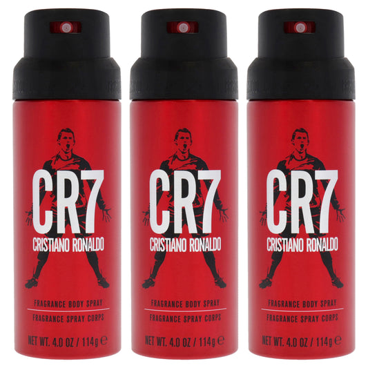 CR7 by Cristiano Ronaldo for Men - 4 oz Body Spray - Pack of 3