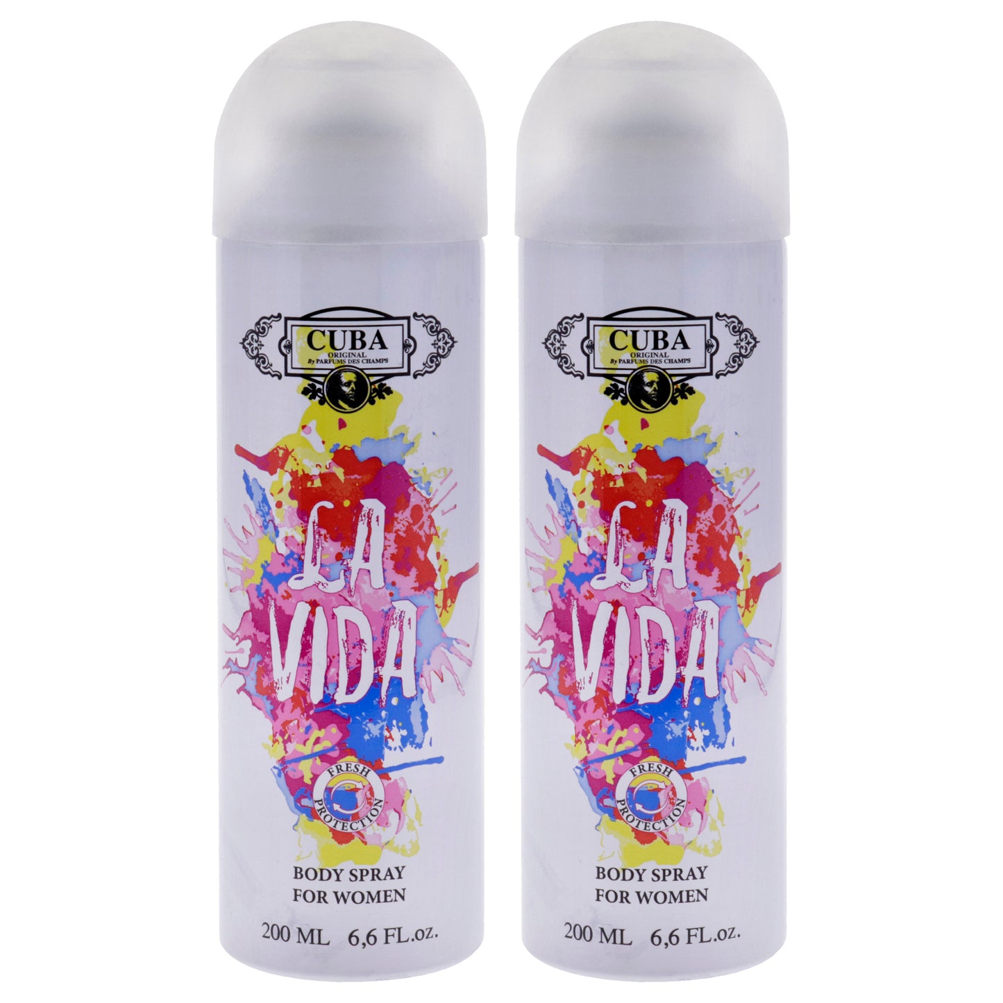 La Vida by Cuba for Women - 6.6 oz Body Spray - Pack of 2