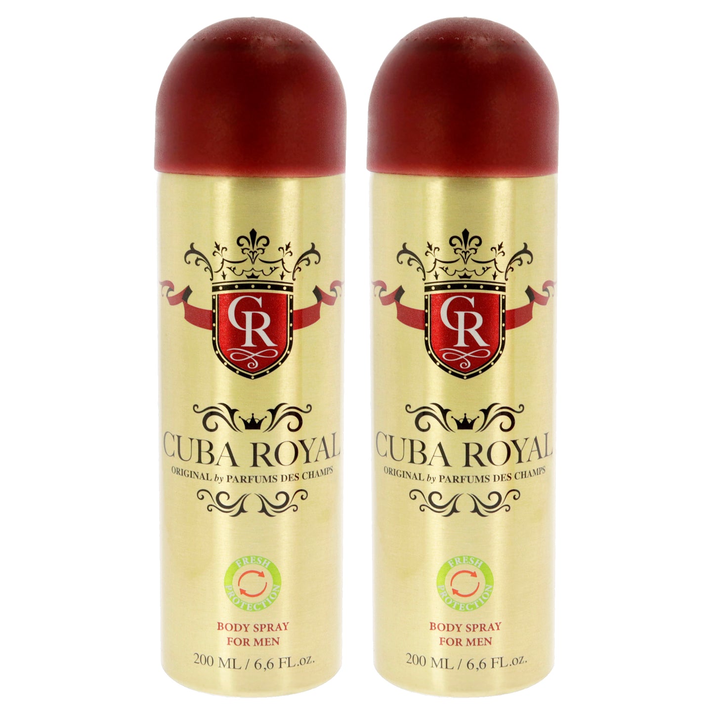 Cuba Royal by Cuba for Men - 6.6 oz Body Spray - Pack of 2