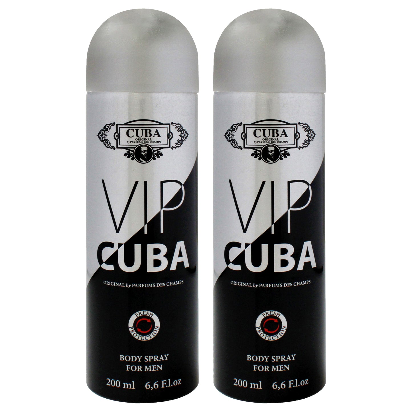 VIP by Cuba for Men - 6.6 oz Body Spray - Pack of 2