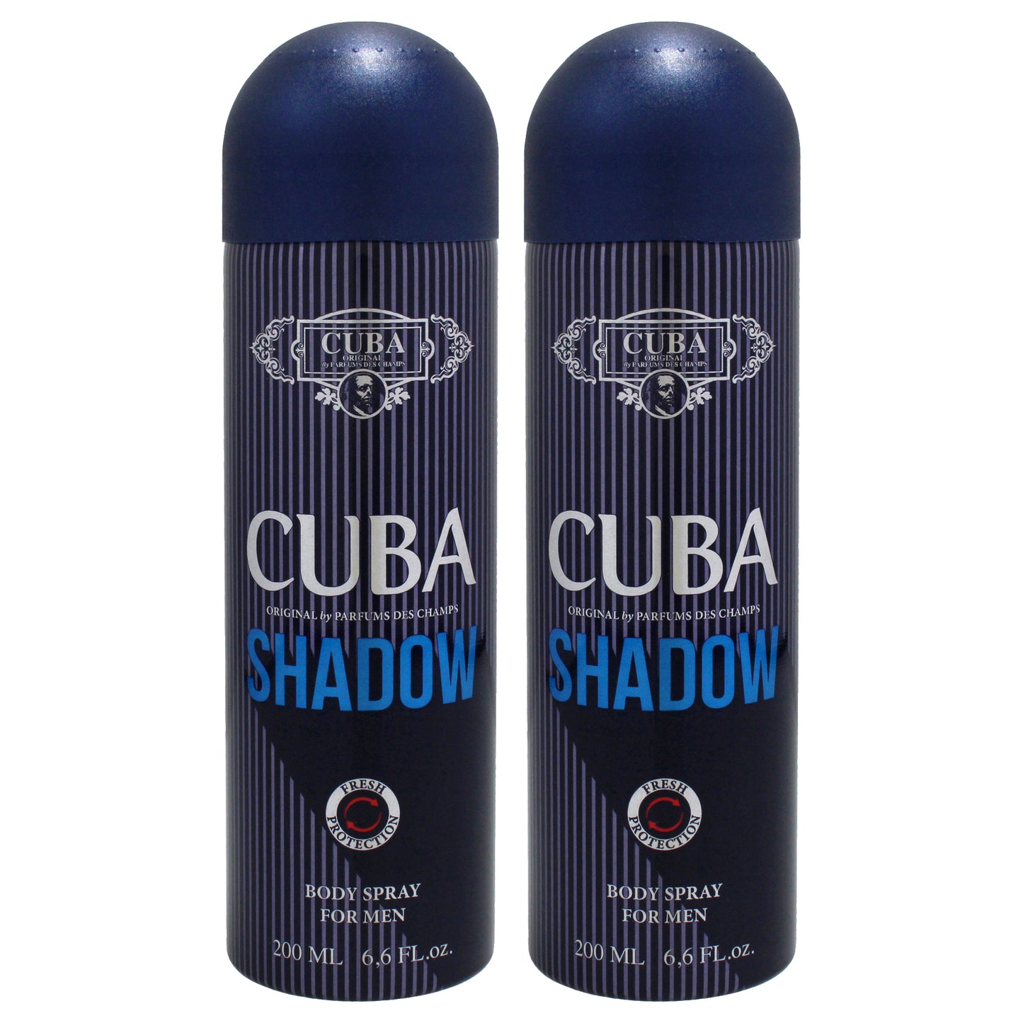 Cuba Shadow by Cuba for Men - 6.6 oz Body Spray - Pack of 2