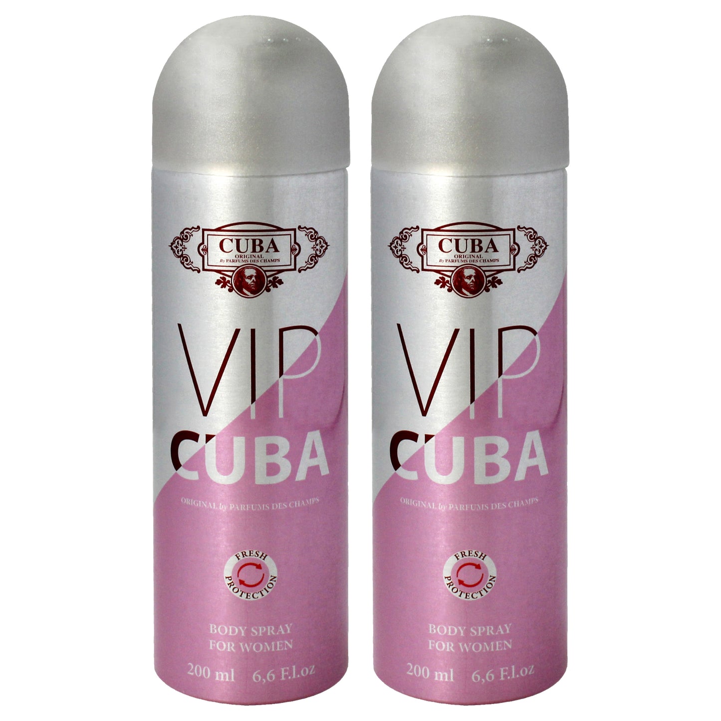 VIP by Cuba for Women - 6.6 oz Body Spray - Pack of 2