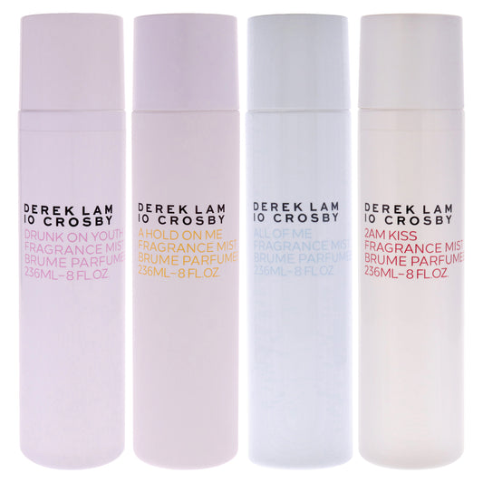 Derek Lam Fragaces Mist Kit by Derek Lam for Women - 4 Pc Kit 8oz Drunk On Youth Fragance Mist, 8oz All of Me Fragance Mist, 8oz 2AM Kiss Fragrance Mist, 8oz A Hold On Me Fragrance Mist