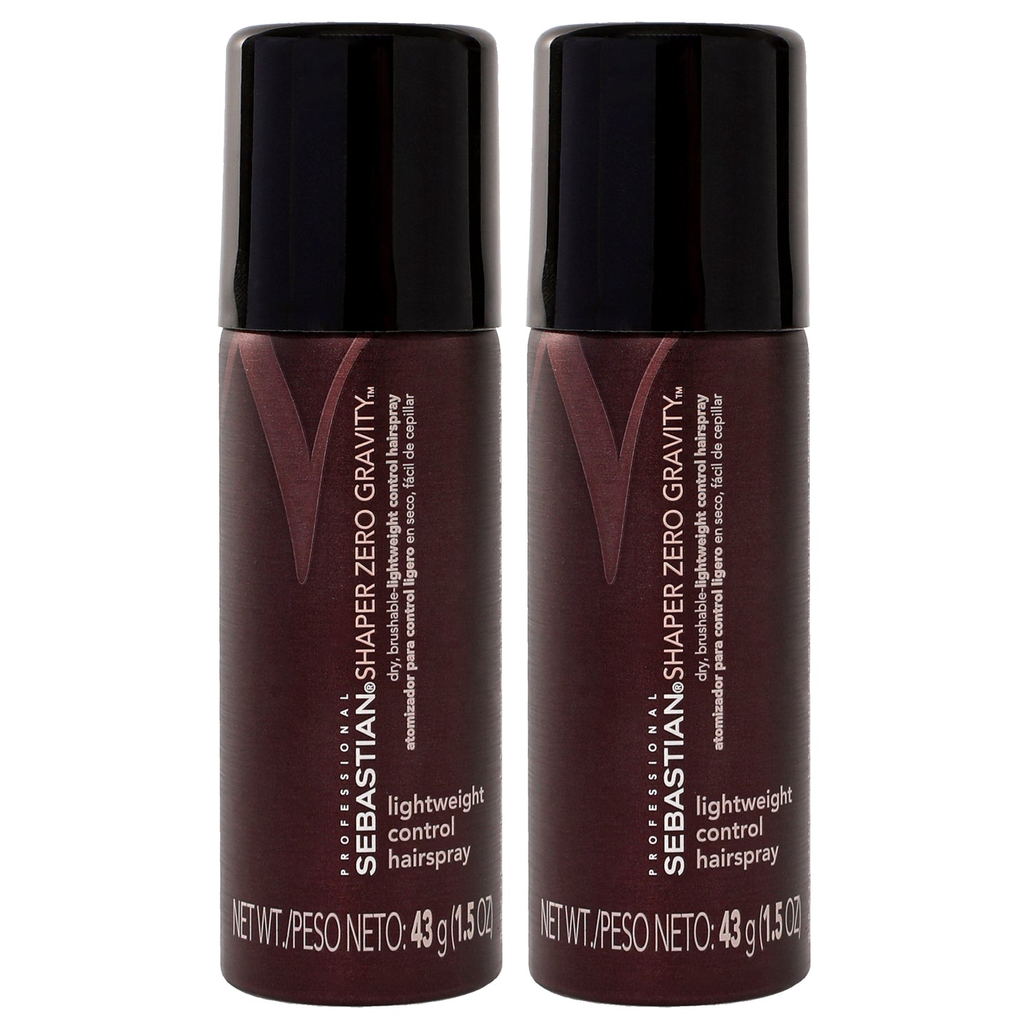 Shaper Zero Gravity Hairspray by Sebastian for Unisex - 1.5 oz Hair Spray - Pack of 2
