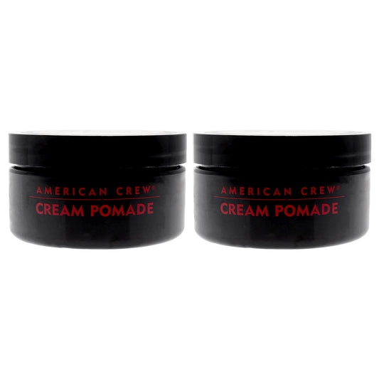 Cream Pomade by American Crew for Men - 3 oz Cream  - Pack of 2