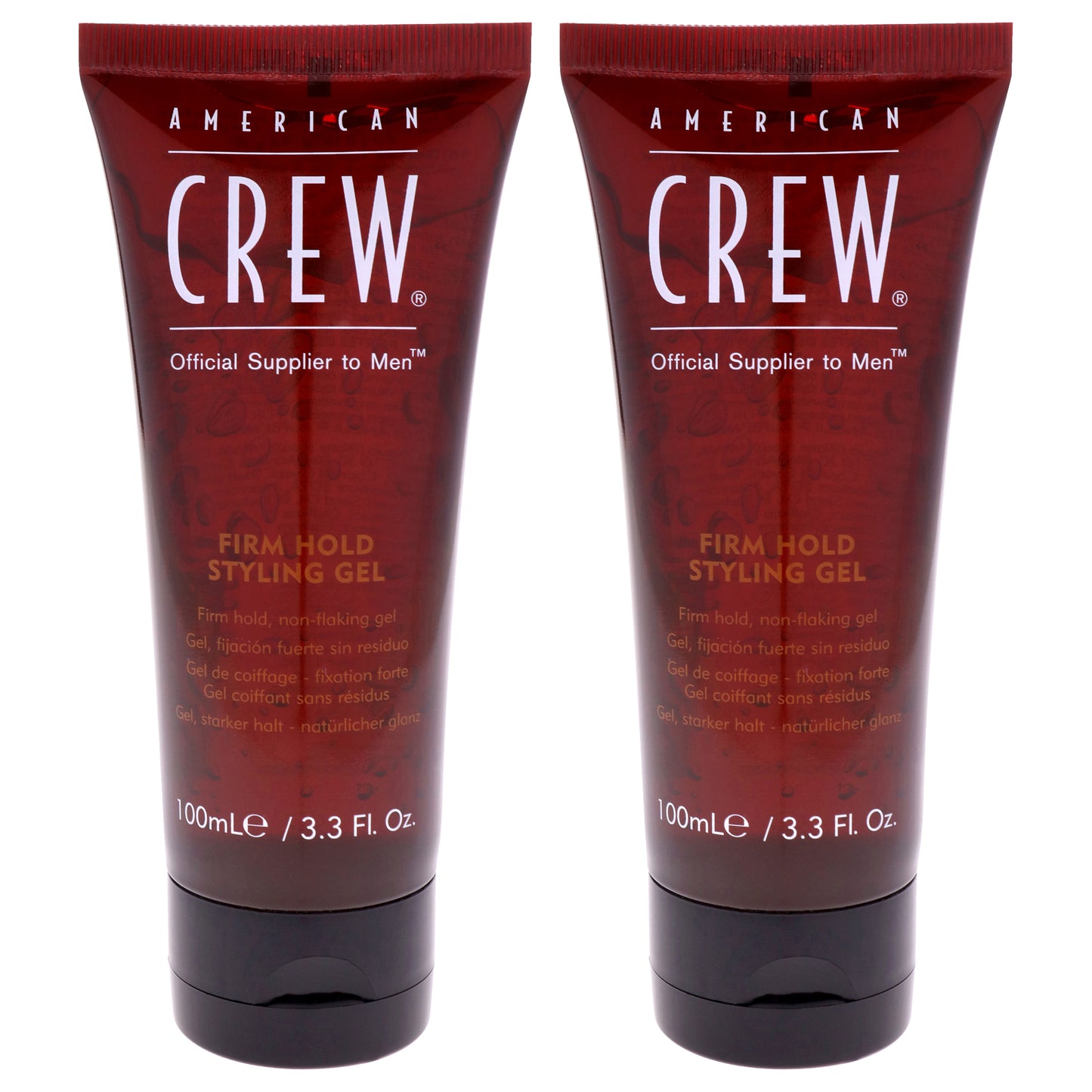 Firm Hold Styling Gel by American Crew for Men - 3.3 oz Gel  - Pack of 2