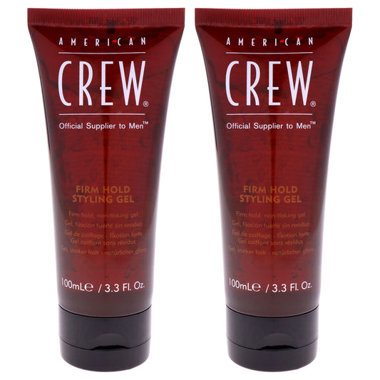 Firm Hold Styling Gel by American Crew for Men - 3.3 oz Gel  - Pack of 2