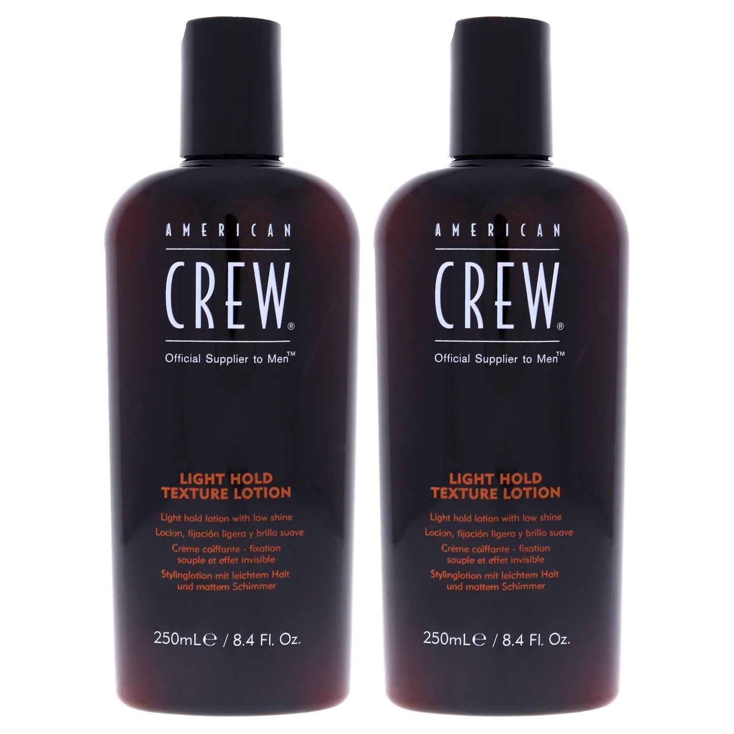 Light Hold Texture Lotion by American Crew for Men - 8.45 oz Lotion  - Pack of 2