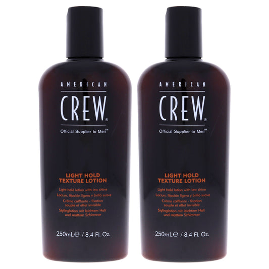 Light Hold Texture Lotion by American Crew for Men - 8.45 oz Lotion  - Pack of 2