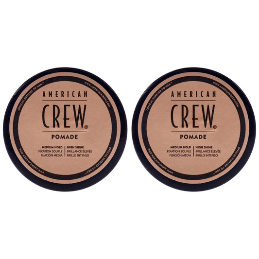 Pomade for Hold Shine by American Crew for Men - 1.7 oz Pomade  - Pack of 2
