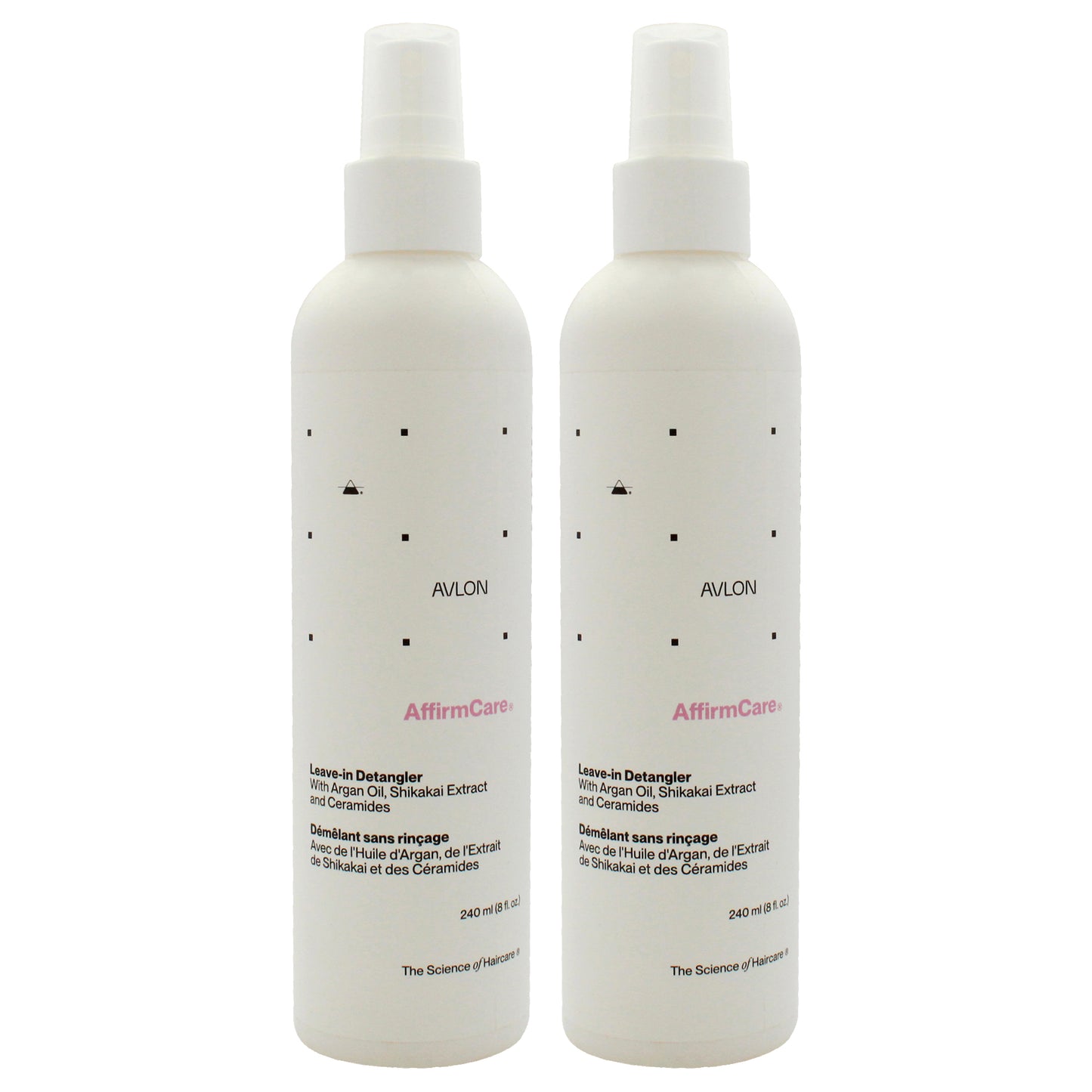 AffirmCare Leave-in Detangler by Avlon for Unisex - 8 oz Detangler  - Pack of 2