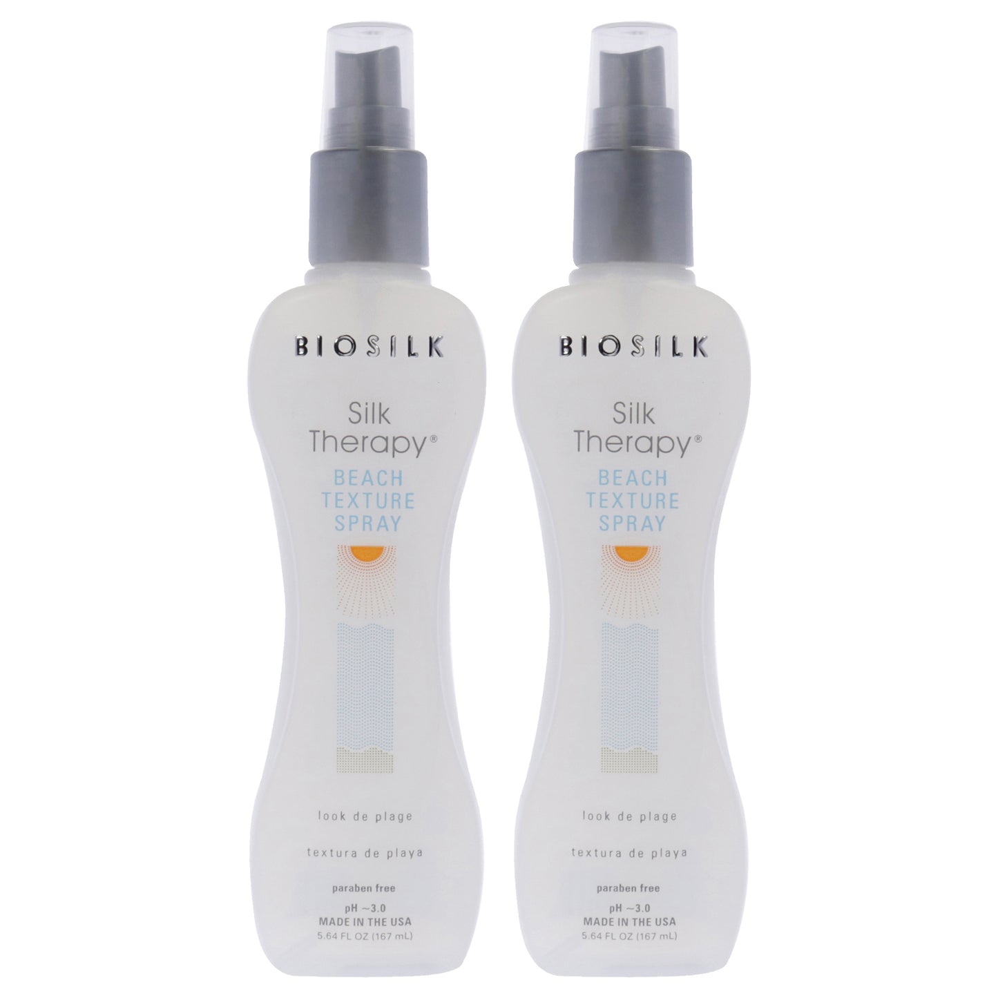 Beach Texture Spray by Biosilk for Unisex - 5.64 oz Hair Spray  - Pack of 2