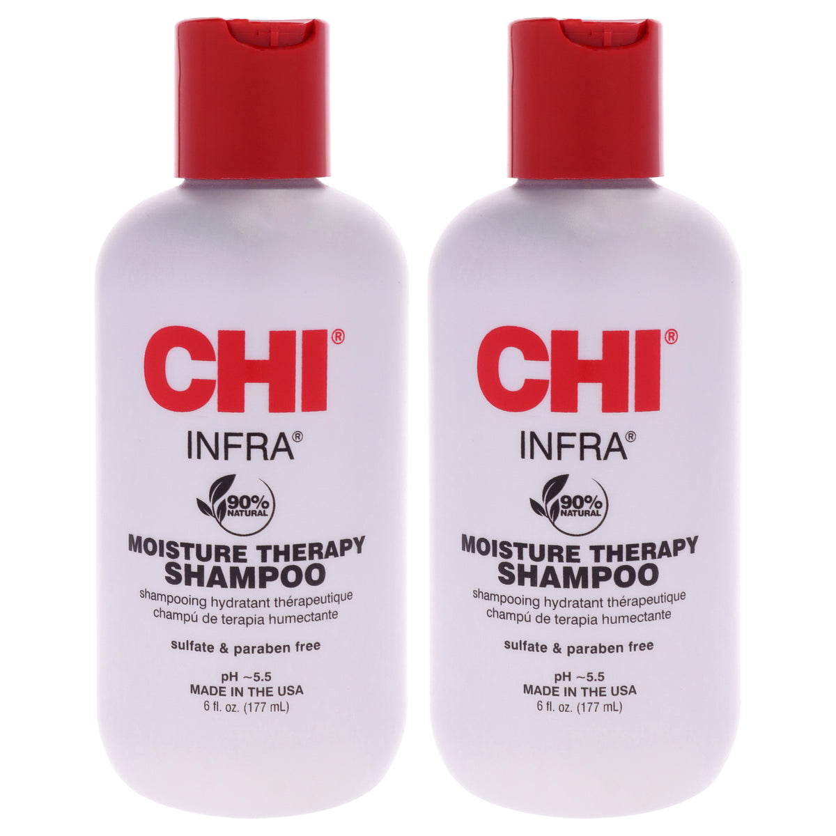 Infra Shampoo by CHI for Unisex - 6 oz Shampoo - Pack of 2