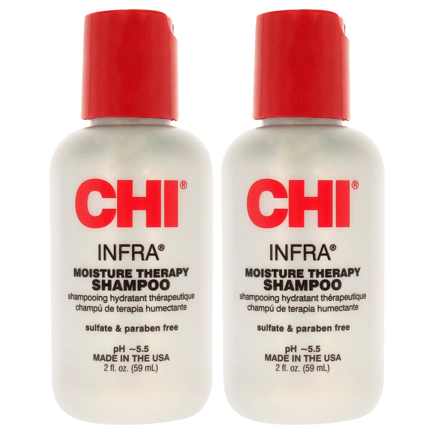 Infra Shampoo by CHI for Unisex - 2 oz Shampoo  - Pack of 2