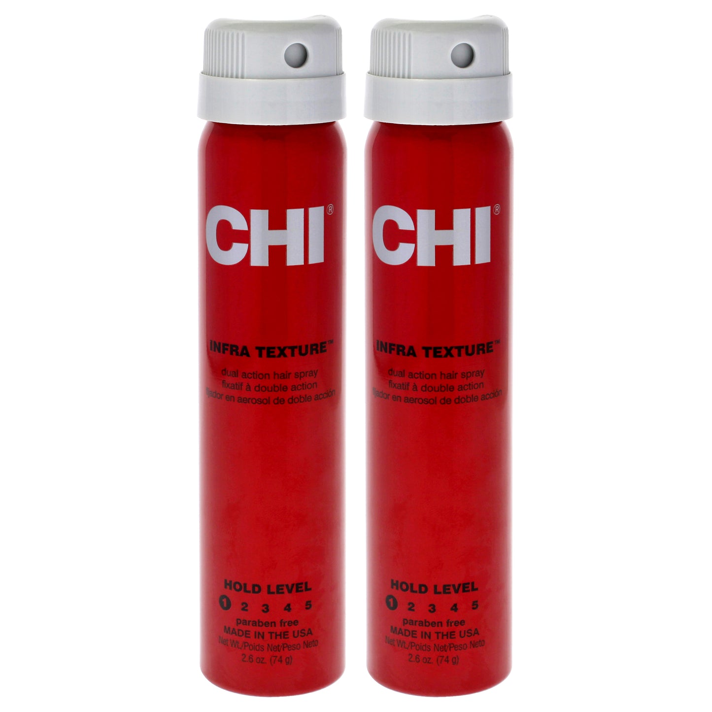 Infra Texture Hair Spray by CHI for Unisex - 2.6 oz Hair Spray  - Pack of 2