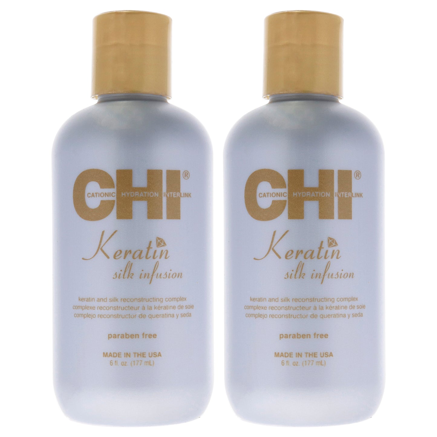 Keratin Silk Infusion by CHI for Unisex - 6 oz Treatment  - Pack of 2
