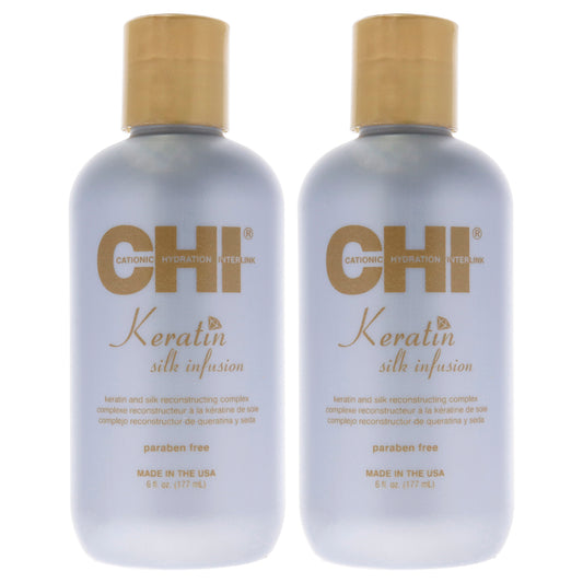 Keratin Silk Infusion by CHI for Unisex - 6 oz Treatment  - Pack of 2