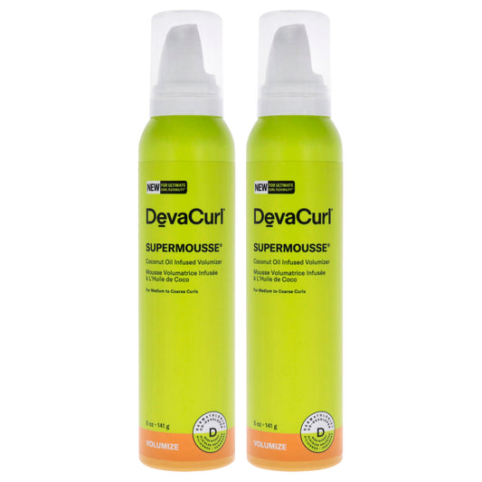 Supermousse-NP by DevaCurl for Unisex - 5 oz Mousse - Pack of 2