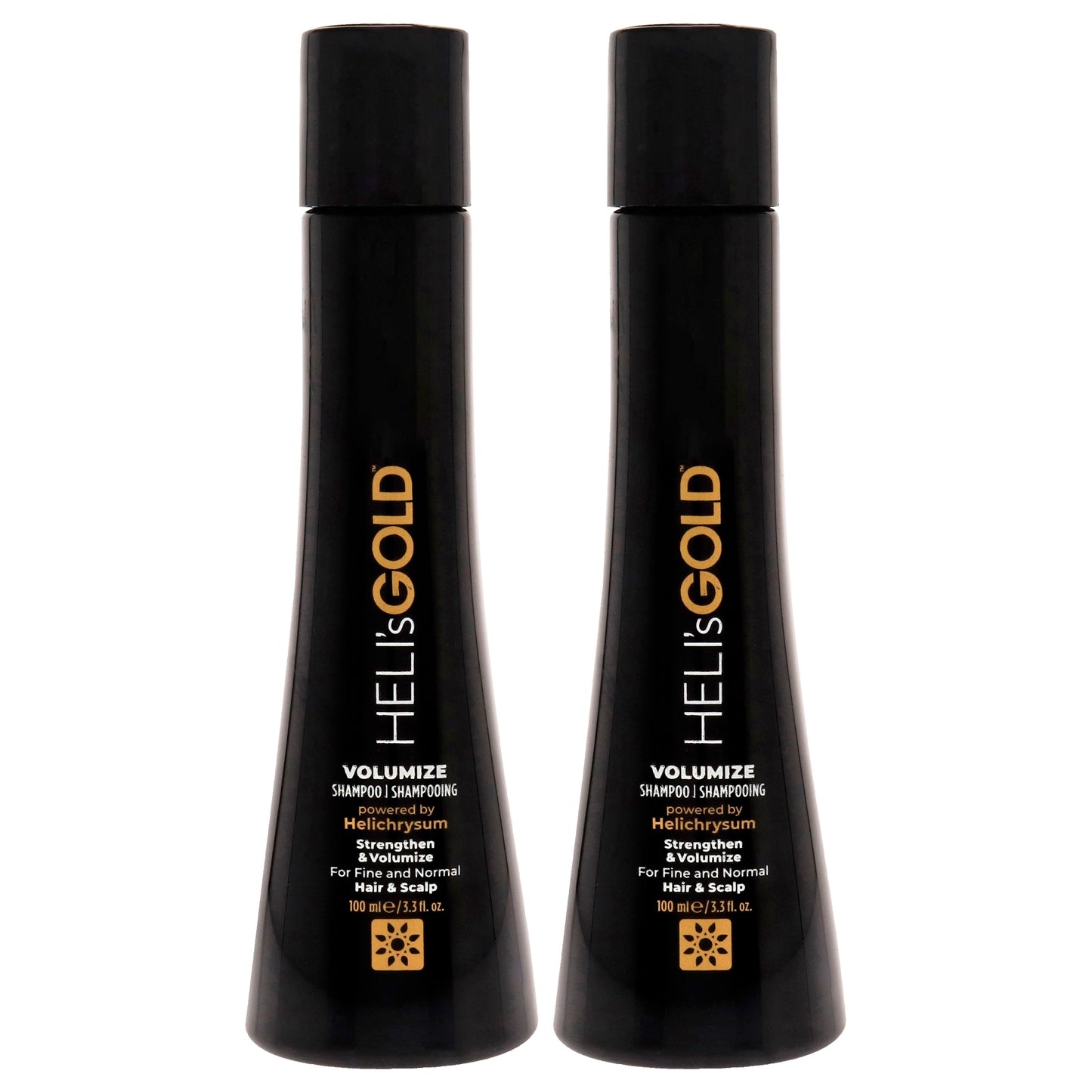 Volumize Shampoo by Helis Gold for Unisex - 3.3 oz Shampoo - Pack of 2