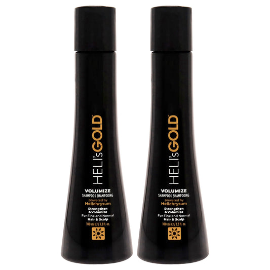 Volumize Shampoo by Helis Gold for Unisex - 3.3 oz Shampoo - Pack of 2