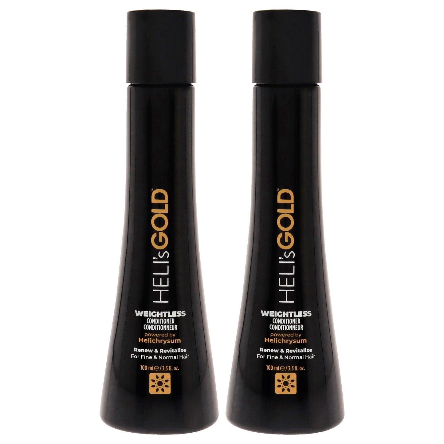 Weightless Conditioner by Helis Gold for Unisex - 3.3 oz Conditioner - Pack of 2