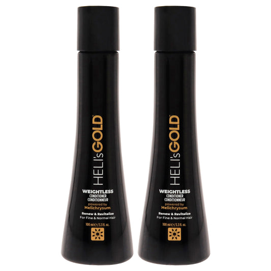 Weightless Conditioner by Helis Gold for Unisex - 3.3 oz Conditioner - Pack of 2
