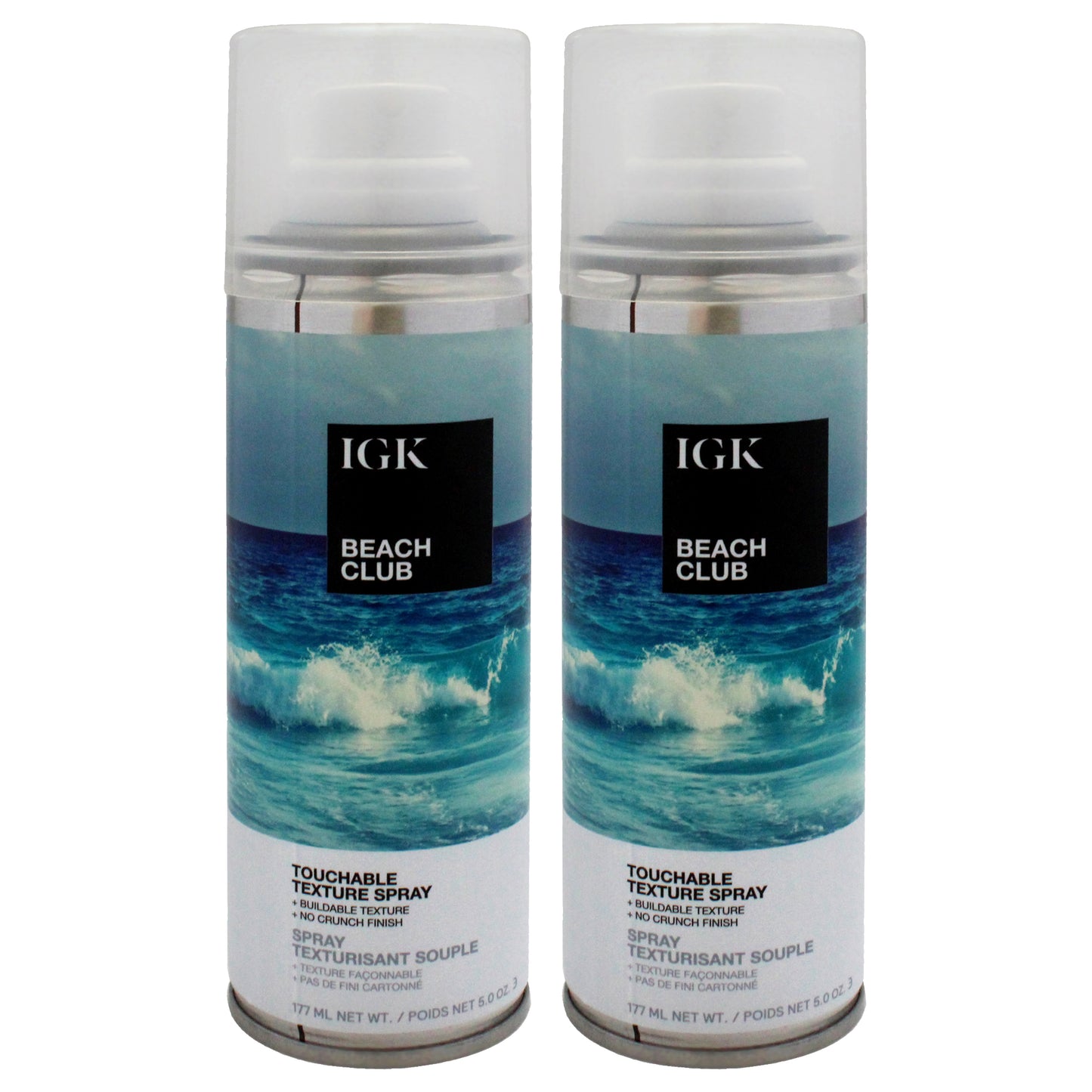 Beach Club Texture Spray by IGK for Unisex - 5 oz Hair Spray - Pack of 2