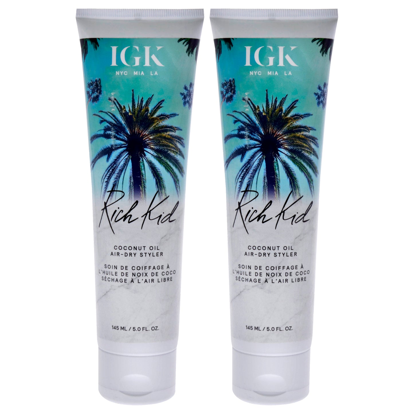 Rich Kid Wave Enhancing Air Dry Cream by IGK for Unisex - 5 oz Oil - Pack of 2