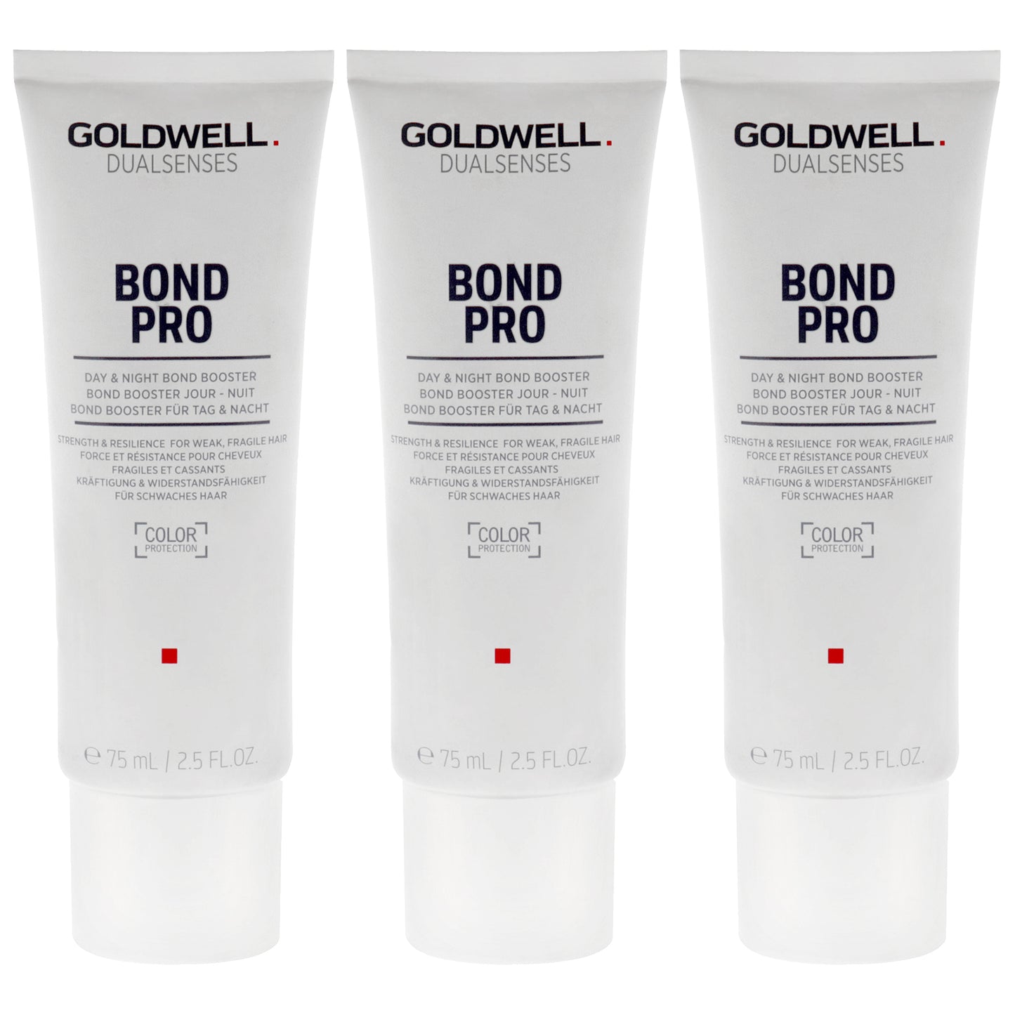 Dualsenses Bond Pro Day and Night Booster by Goldwell for Unisex - 2.5 oz Treatment - Pack of 3