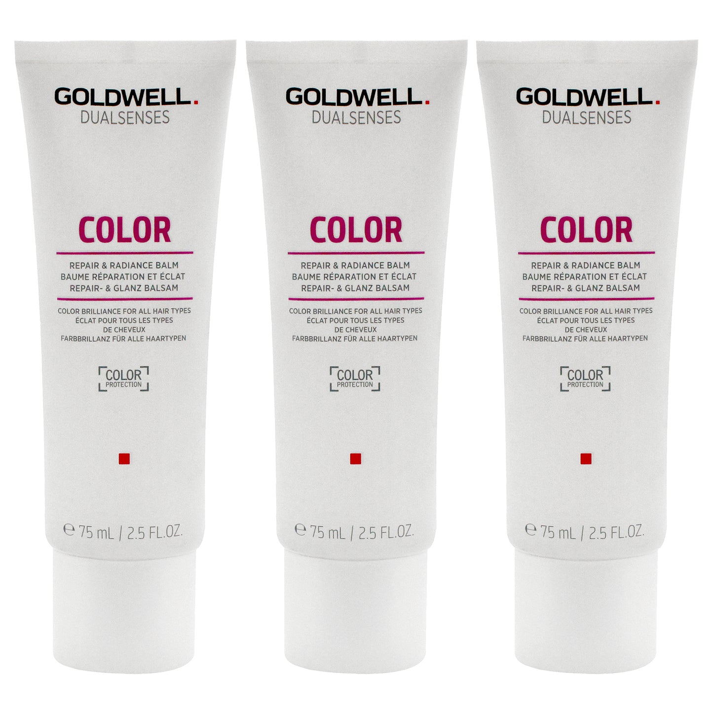 Dualsenses Color Repair and Radiance Balm by Goldwell for Unisex - 2.5 oz Balm - Pack of 3