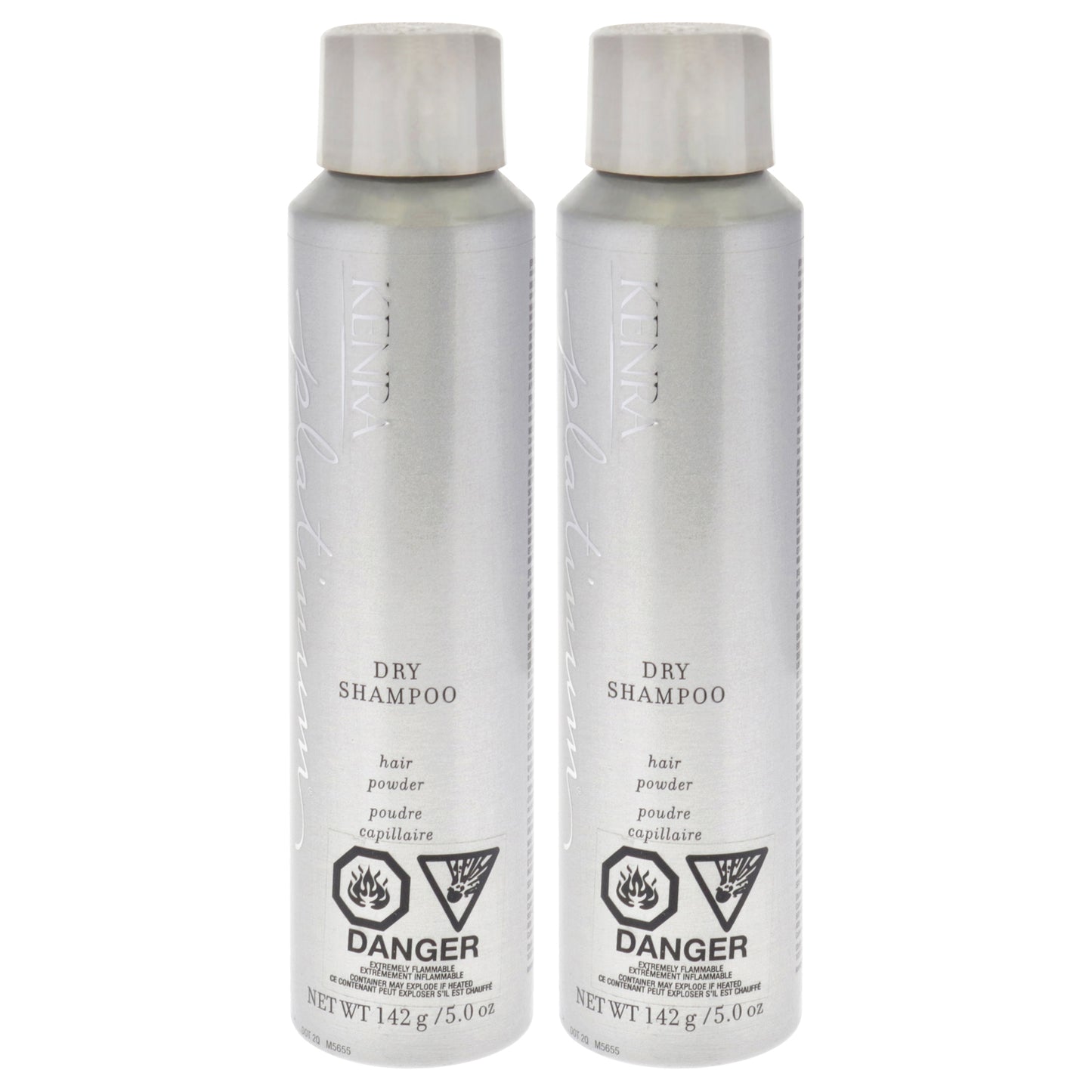 Platinum Dry Shampoo by Kenra for Unisex - 5 oz Dry Shampoo - Pack of 2