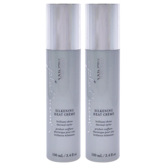 Platinum Silkening Heat Creme by Kenra for Unisex - 3.4 oz Cream - Pack of 2