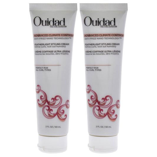 Advanced Climate Control Featherlight Styling Cream by Ouidad for Unisex - 2 oz Cream - Pack of 2
