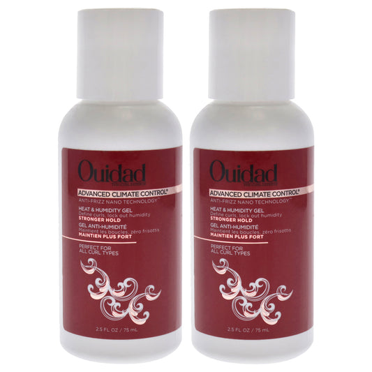 Advanced Climate Control Heat and Humidity Gel - Stronger Hold by Ouidad for Unisex - 2.5 oz Gel - Pack of 2