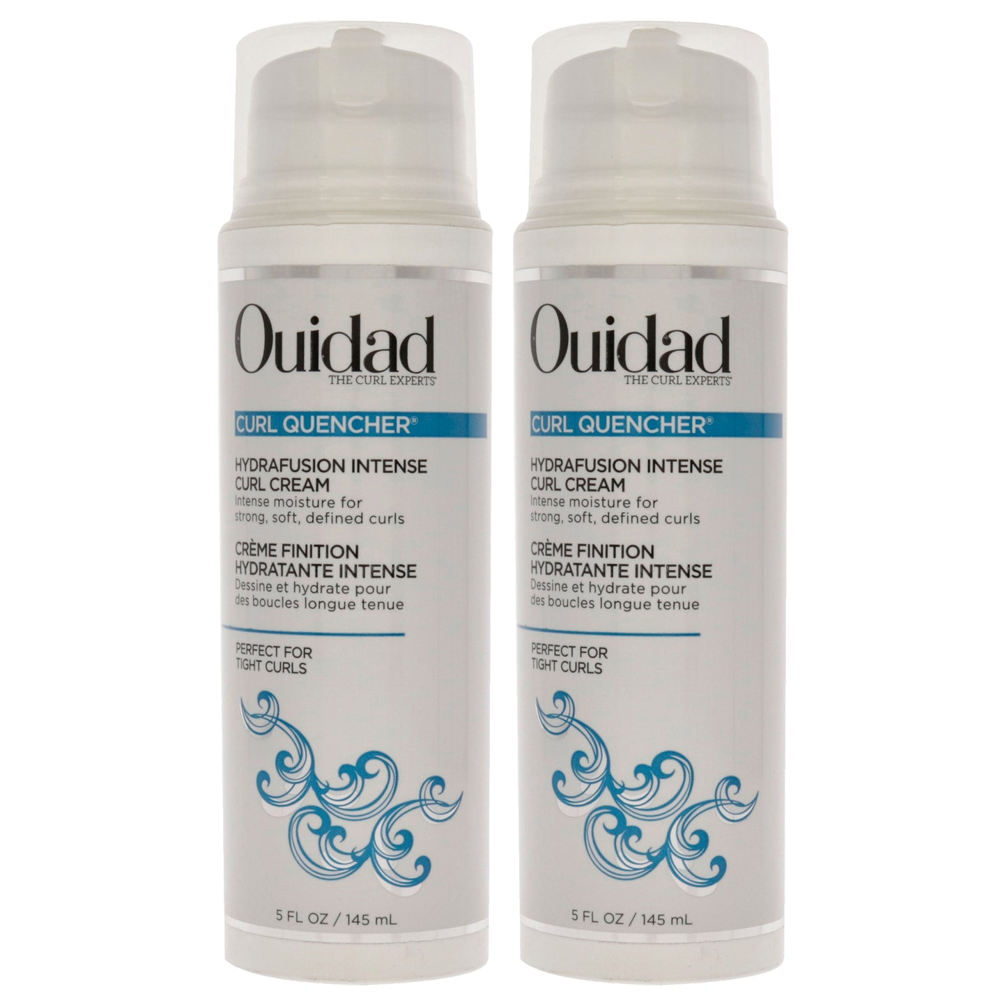 Curl Quencher Hydrafusion Intense Curl Cream by Ouidad for Unisex - 5 oz Cream - Pack of 2