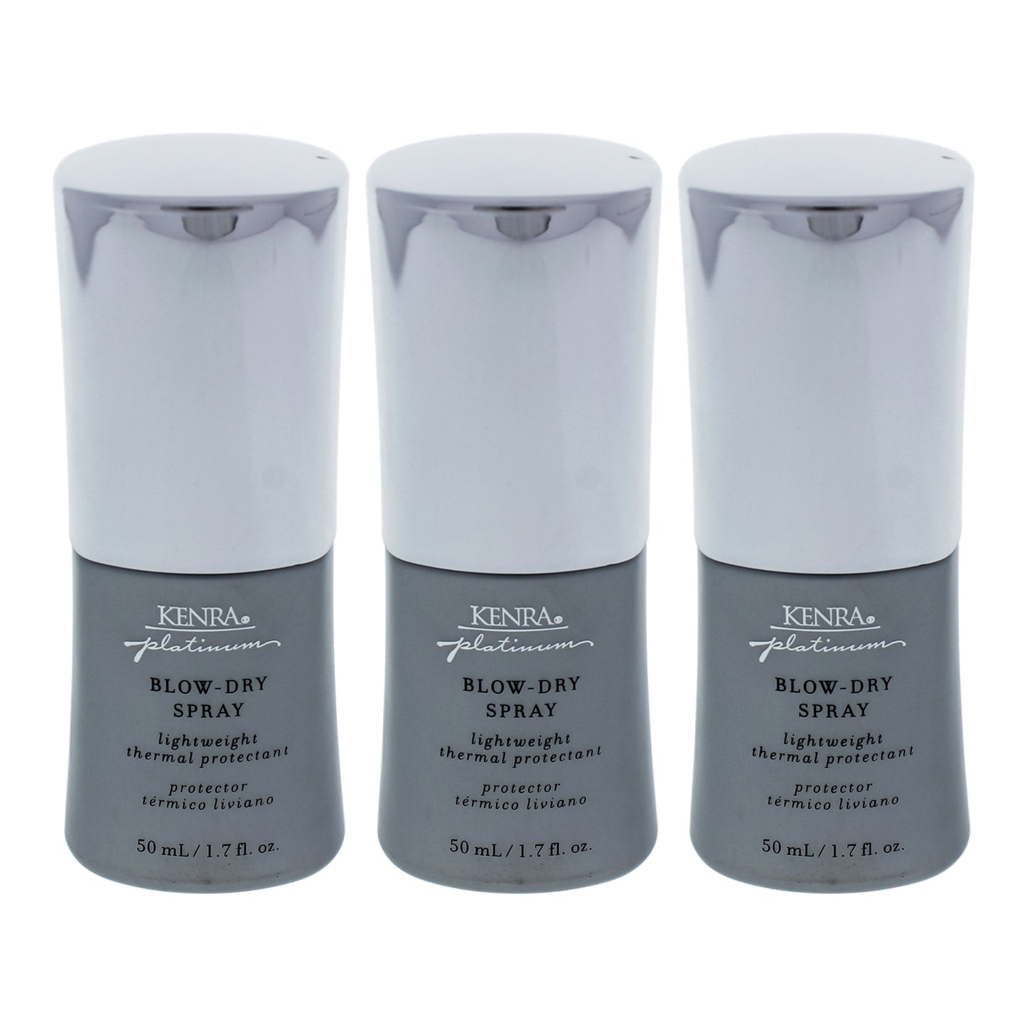 Platinum Blow Dry Spray by Kenra for Unisex - 1.7 oz Dry Spray - Pack of 3