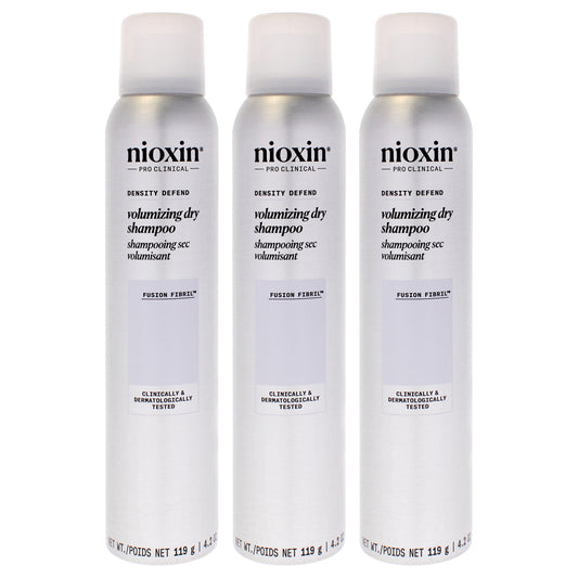 Density Defend Volumizing Dry Shampoo by Nioxin for Unisex - 4.2 oz Dry Shampoo - Pack of 3