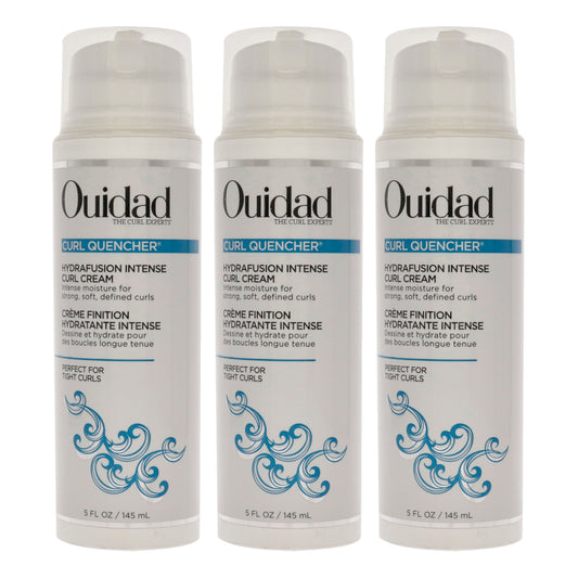 Curl Quencher Hydrafusion Intense Curl Cream by Ouidad for Unisex - 5 oz Cream - Pack of 3