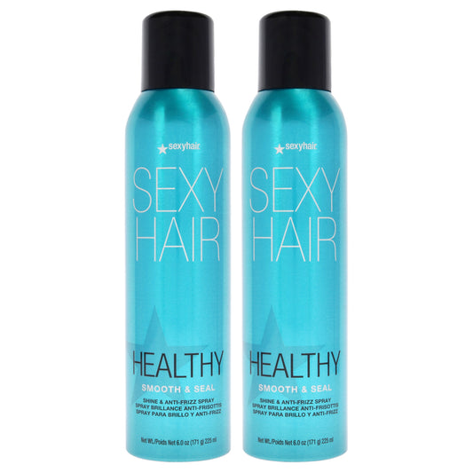 Sexy Hair Healthy Smooth and Seal Anti-Frizz Spray by Sexy Hair for Unisex - 6 oz Hair Spray - Pack of 2