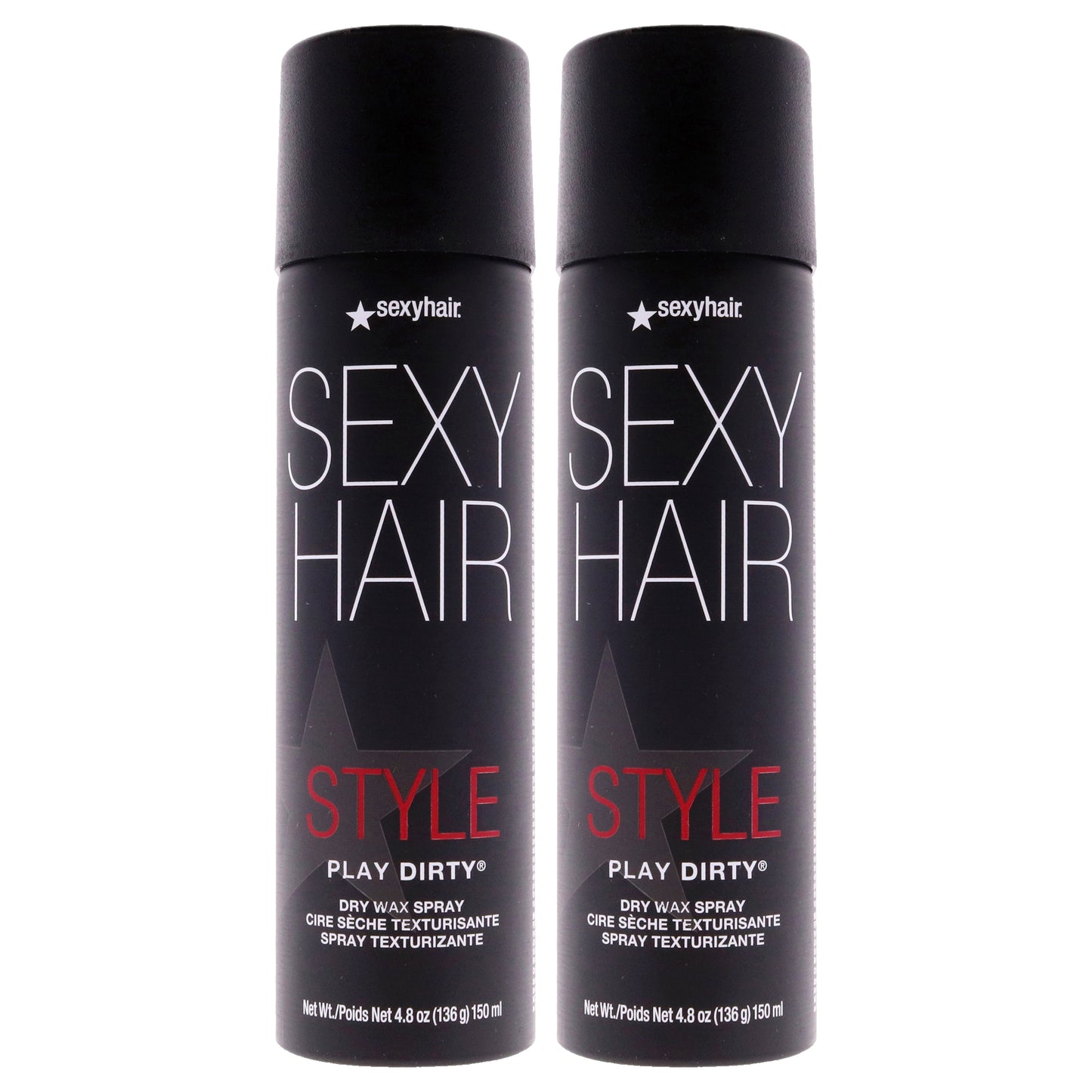 Style Sexy Hair Play Dirty Dry Wax Spray by Sexy Hair for Unisex - 4.8 oz Spray - Pack of 2