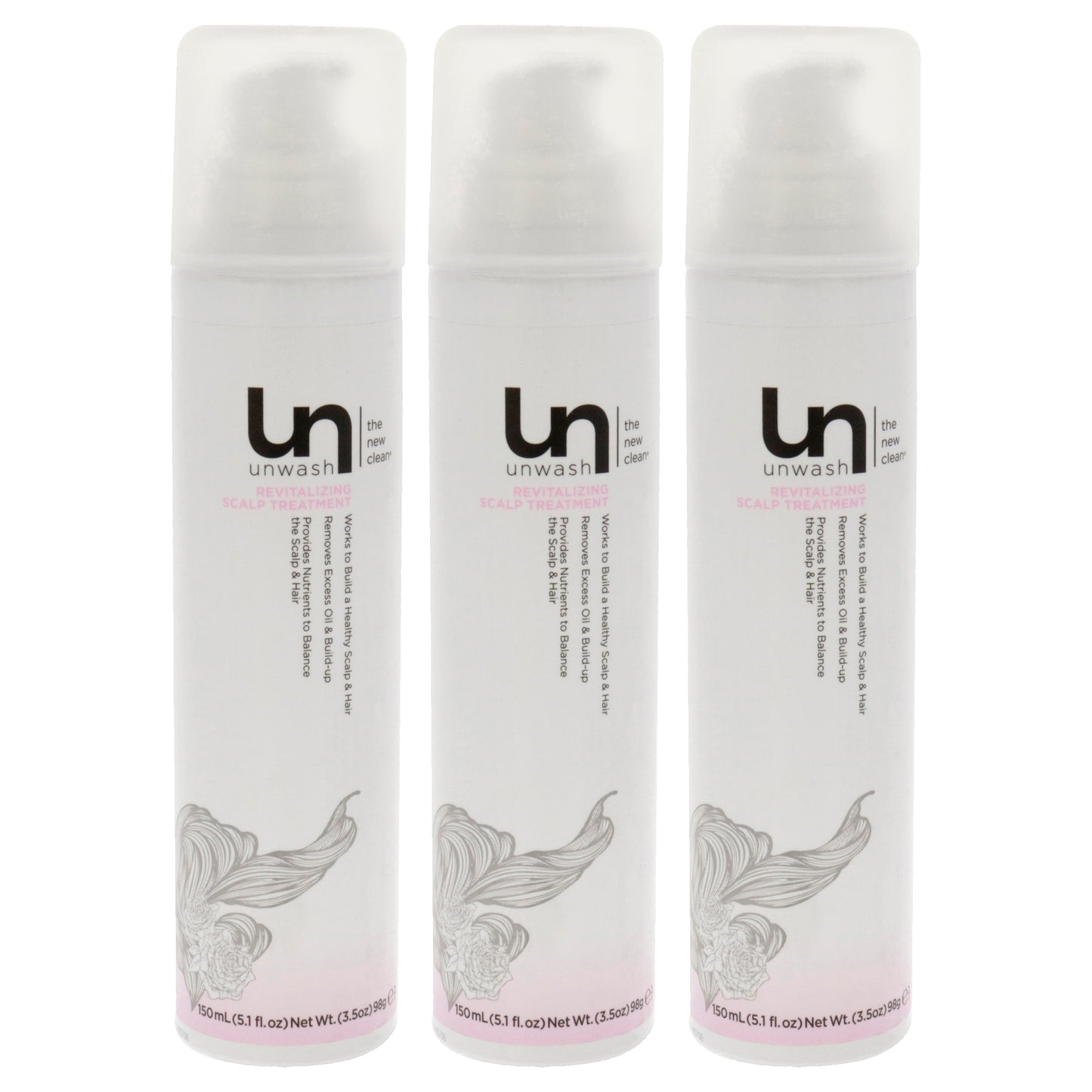 Revitalizing Scalp Treatment by Unwash for Unisex - 5.1 oz Treatment - Pack of 3