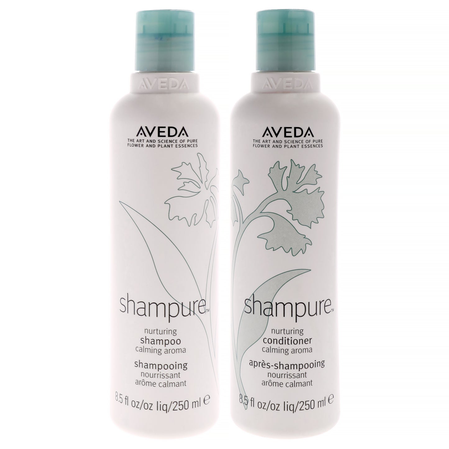Shampure Kit by Aveda for Unisex - 2 Pc Kit 8.5oz Shampoo, 8.5oz Conditioner